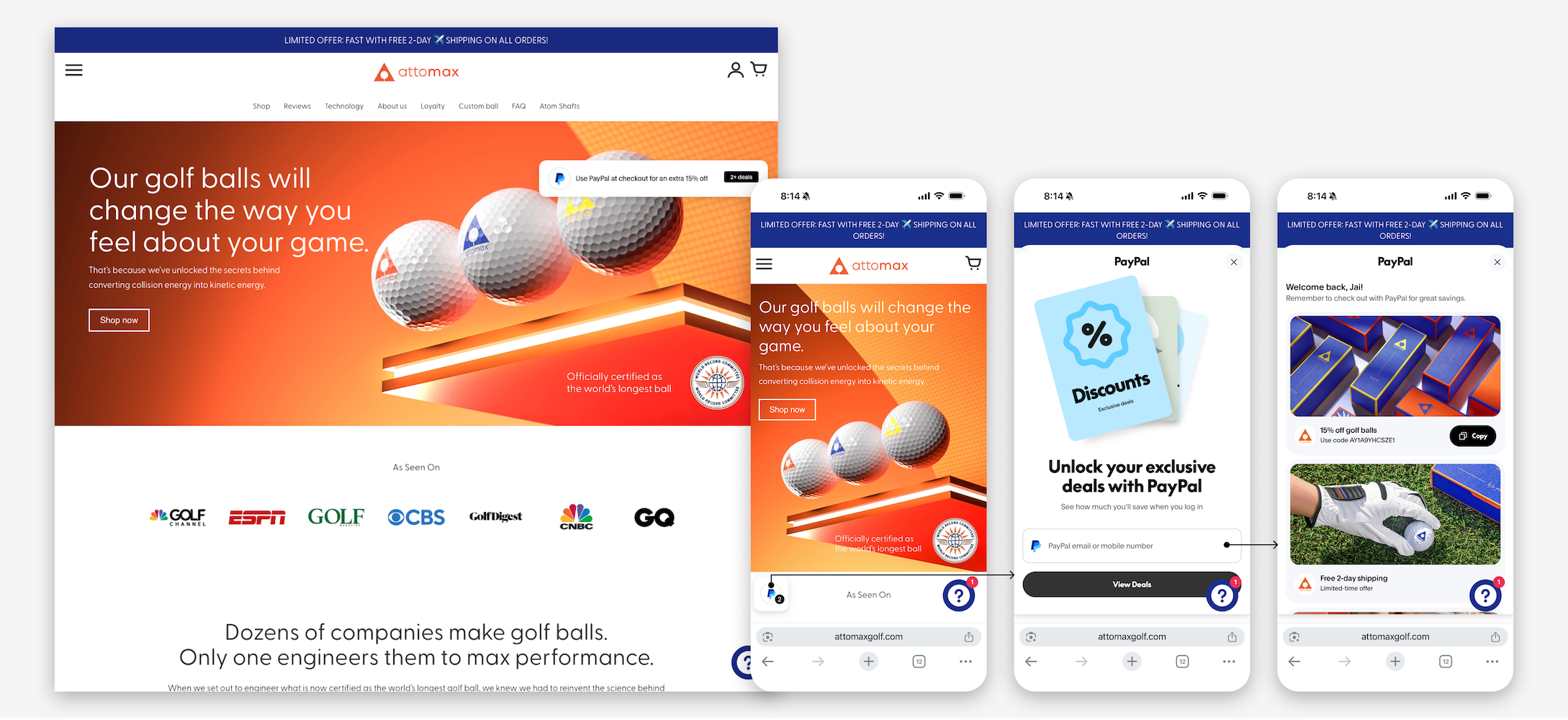 PayPal Personalized Ads Attomax pilot