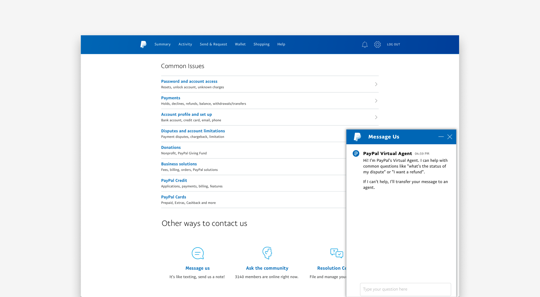 PayPal Assistant original state